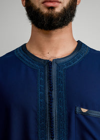 Imaarah Moroccan Thobe Navy - view 4