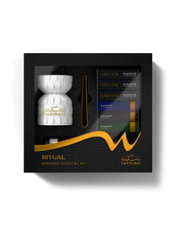 Sakinah Bakhoor Burner Kit, Layali design in white, bakhoor burner gift set with charcoal, tongs and six Amaani bakhoor samples, Cii Stores South Africa