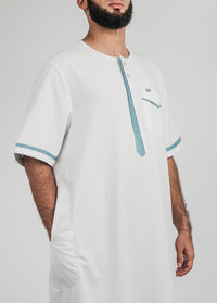 Imaarah Short Sleeve Thobe White - view 2