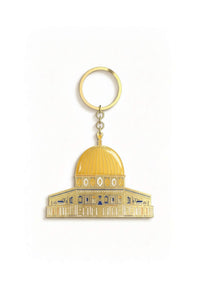 Sakinah Keyring, Dome of The Rock design, detail view