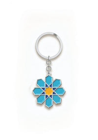 Sakinah Keyring, Arabesque design, detail view