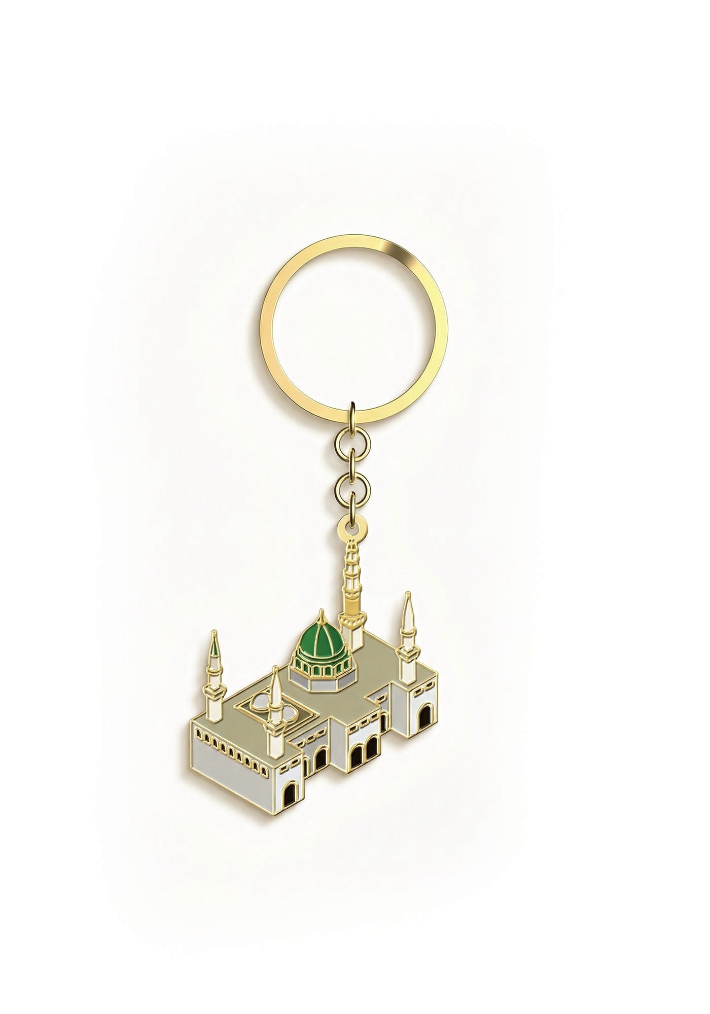 Sakinah Keyring, Al Masjid An Nabawi design, detail view