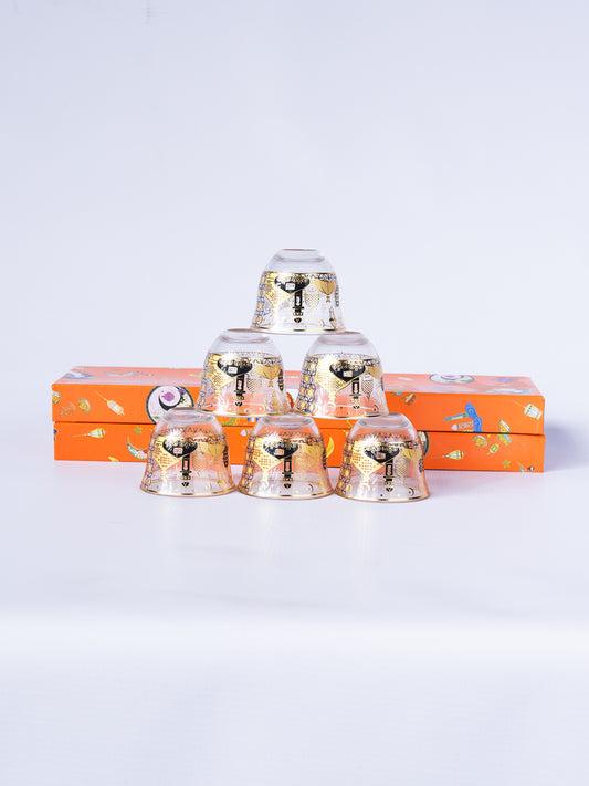 Zamzam Glass Clear 6 Pcs.