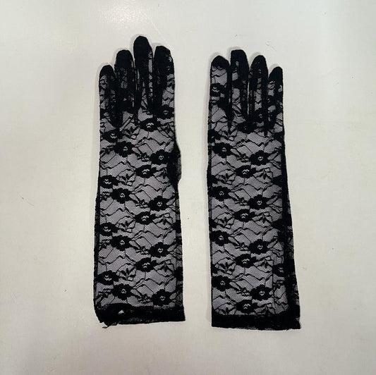 Ladies Lace Black Gloves